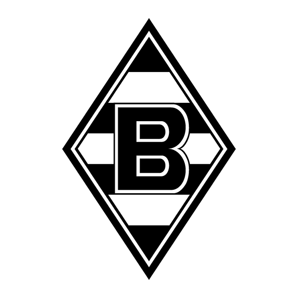 borussia monchengladbach logo black and white
